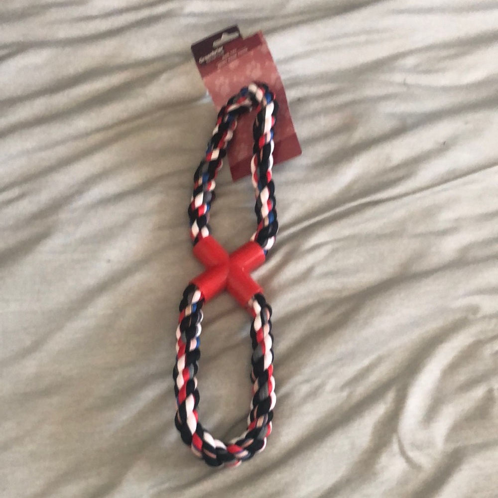 Red and Blue Rope Dog Toy - Picture 1 of 4